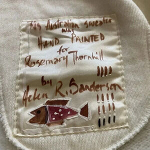 Handpainted Australian Sweater For Rosemary Thornhill By Helen R Sanderson Dress